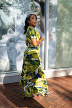 OLIVE TWO PIECE SKIRT SET