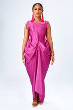 ANYA DRAPED TASSEL DRESS