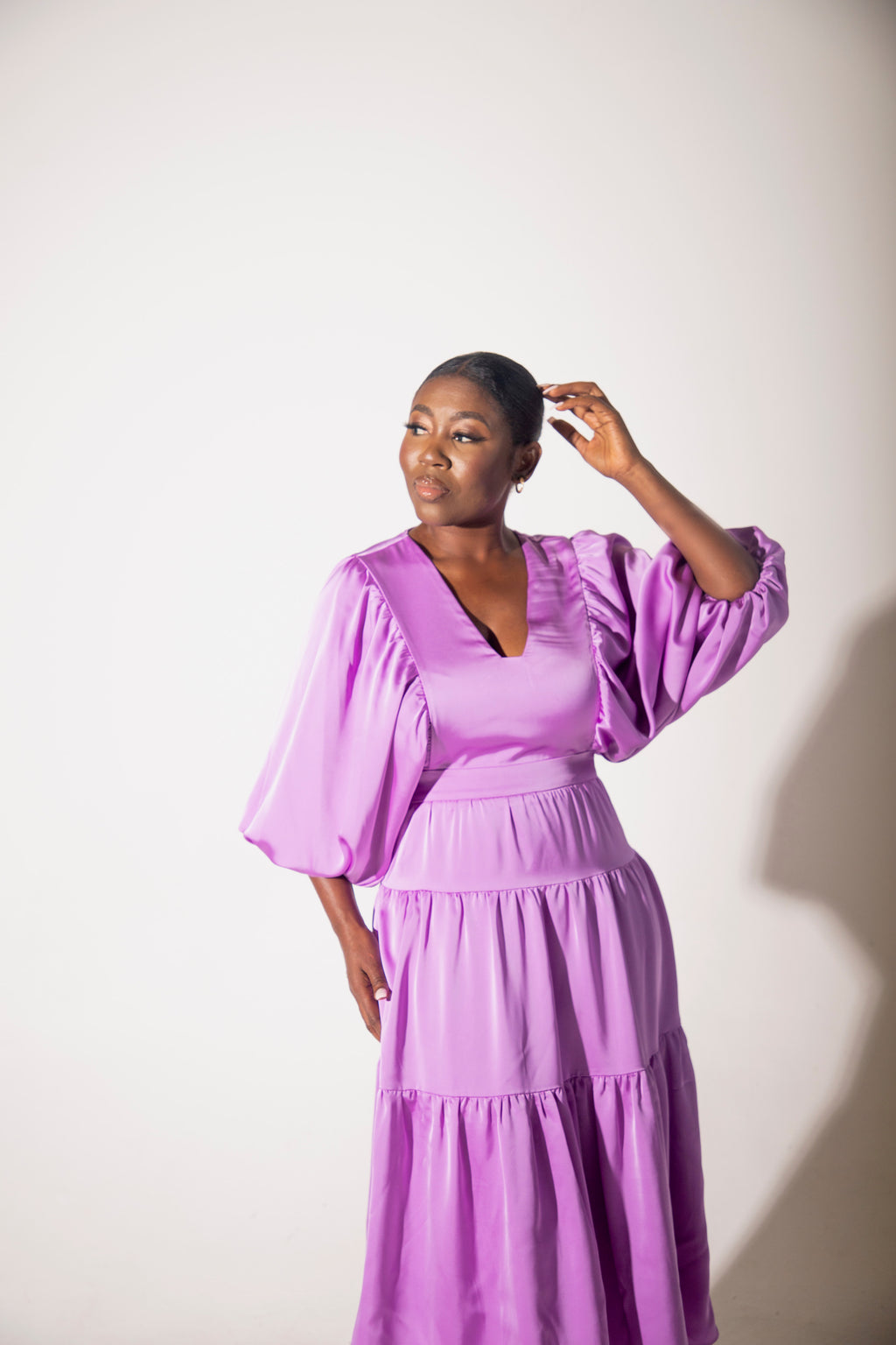 BELLE DOLMAN SLEEVE DRESS (PURPLE) TOU BELLE DOLMAN SLEEVE DRESS (PURPLE) TOU