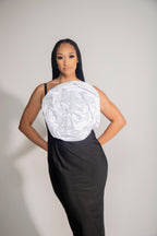 BUY BLOOM ROSE MAXI DRESS - BLACK