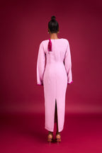 KION BRAIDED DETAIL MAXI DRESS - PINK
