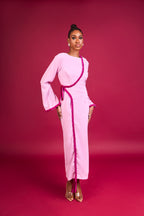 KION BRAIDED DETAIL MAXI DRESS - PINK