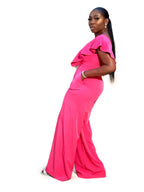Free Ladies Wide Leg Jumpsuit - Pink - Tou Trendyz